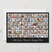 Creëer Uw eigen 60 fotocollage Uw groet toevoegen Kaart (Voorkant)