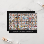 Creëer Uw eigen 60 fotocollage Uw groet toevoegen Kaart (Voorkant / Achterkant in situ)