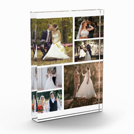Creëer Uw eigen 6 foto bruiloft collage (Links)