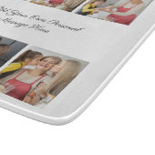 Creëer Uw eigen 6 Fotocollage Voeg uw groet toe Snijplank (Hoek)