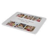 Creëer Uw eigen 6 Fotocollage Voeg uw groet toe Snijplank (Hoek)