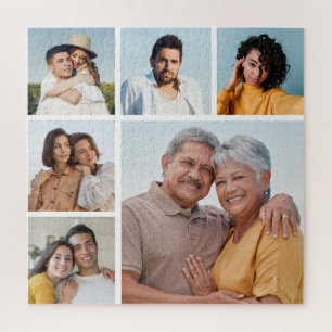 Creëer Uw eigen 6 Kleur voor fotocollage Editable Legpuzzel