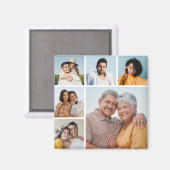 Creëer Uw eigen 6 Kleur voor fotocollage Editable Magneet (Voorkant / Achterkant)