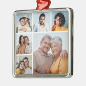 Creëer Uw eigen 6 Kleur voor fotocollage Editable Metalen Ornament (Links)