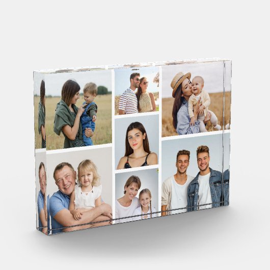 Creëer Uw eigen 7 Foto Collage Photo Block (Links)