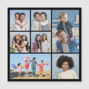 Creëer Uw eigen 7 Fotocollage Magnetische Kaart