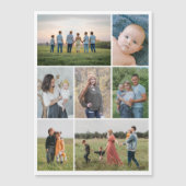 Creëer Uw eigen 7 Fotocollage Magnetische Kaart (Voorkant)