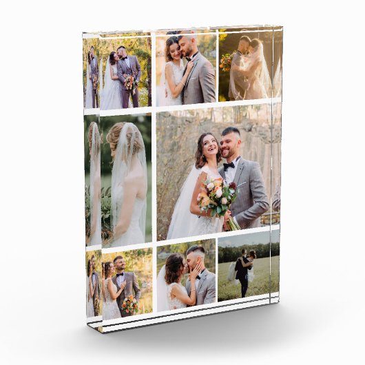 Creëer Uw eigen 8 foto bruiloft collage (Links)