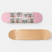 Creëer Uw eigen 8 Foto Collage Aangepaste Naam Roz Skateboard (Horizontaal)