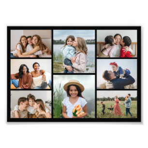 Creëer Uw eigen 8 Foto Collage Foto Uitbreiding Afdruk