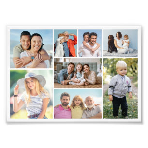 Creëer Uw eigen 8 Foto Collage Foto Uitbreiding Afdruk