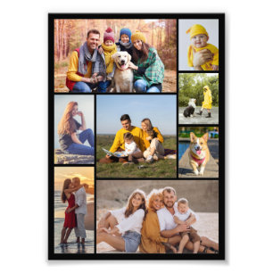 Creëer Uw eigen 8 Foto Collage Foto Uitbreiding Afdruk