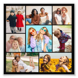 Creëer Uw eigen 8 Foto Collage Foto Uitbreiding Afdruk