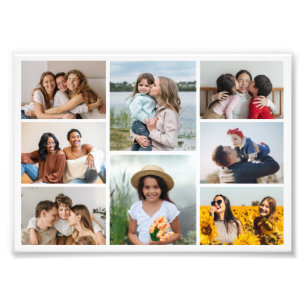 Creëer Uw eigen 8 Foto Collage Foto Uitbreiding Afdruk