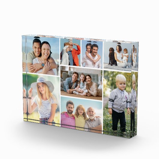 Creëer Uw eigen 8 Foto Collage Photo Block (Rechts)