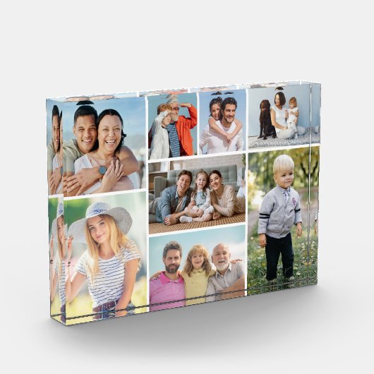 Creëer Uw eigen 8 Foto Collage Photo Block (Links)