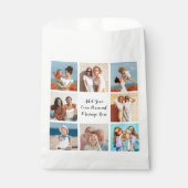 Creëer Uw eigen 8 Fotocollage Voeg uw groet toe Bedankzakje (Voorkant)