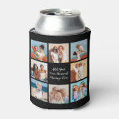 Creëer Uw eigen 8 Fotocollage Voeg uw groet toe Blikjeskoeler (Blikje Voorkant)
