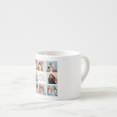 Creëer Uw eigen 8 Fotocollage Voeg uw groet toe Espresso Kop (Voorkant rechts)