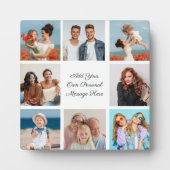 Creëer Uw eigen 8 Fotocollage Voeg uw groet toe Fotoplaat (Voorkant)