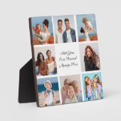 Creëer Uw eigen 8 Fotocollage Voeg uw groet toe Fotoplaat (Voorkant)