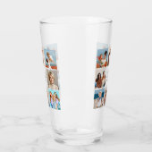 Creëer Uw eigen 8 Fotocollage Voeg uw groet toe Glas (Links)