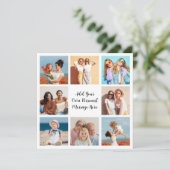 Creëer Uw eigen 8 Fotocollage Voeg uw groet toe Kaart (Staand voorkant)
