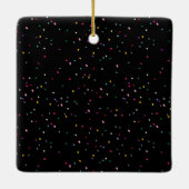 Creëer Uw eigen 8 Monogram voor fotocollage Keramisch Ornament (Achterkant)