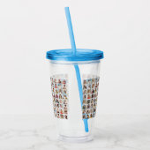 Creëer uw eigen 96 fotocollage acryl drinkbeker (Links)