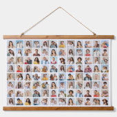 Creëer Uw eigen 96 Fotocollage bewerkbare kleur Hangend Wandkleed (Voorkant)