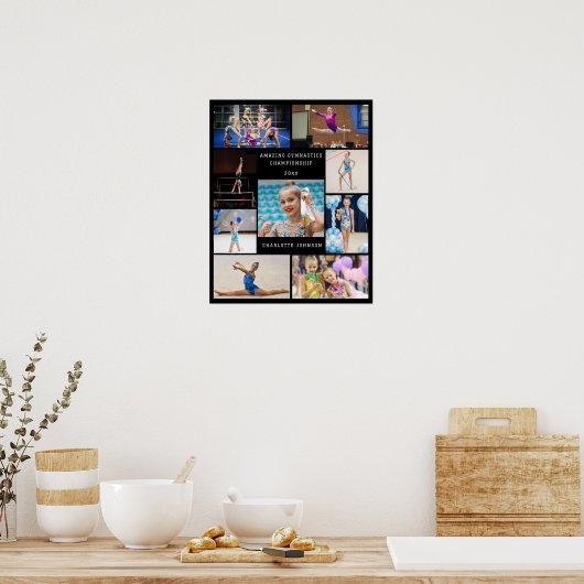 Creëer Uw eigen 9 Fotocollage Gymnastiek Poster (Keuken)