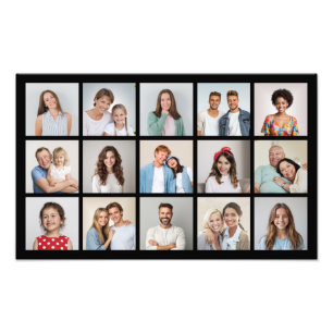 Creëer Uw eigen Aangepast 15 Fotocollage Foto Afdruk