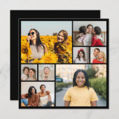 Creëer Uw eigen Aangepast 8 Fotocollage Kaart (Voorkant / Achterkant)