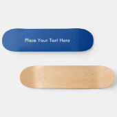 Creëer Uw eigen aangepast bericht Blauw Skateboard (Horizontaal)
