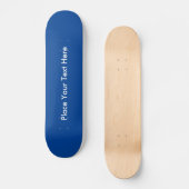 Creëer Uw eigen aangepast bericht Blauw Skateboard (Voorkant)