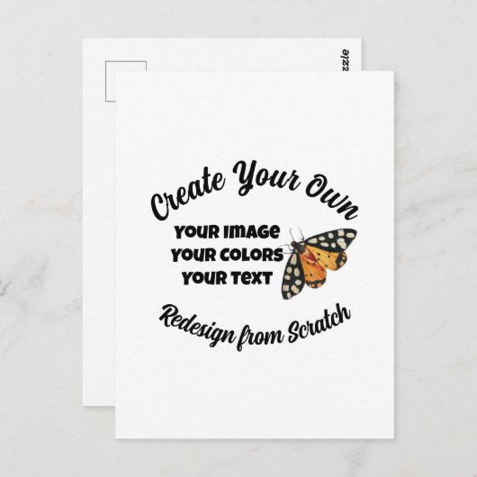 Creëer Uw eigen Aangepast Briefkaart (Voorkant / Achterkant)