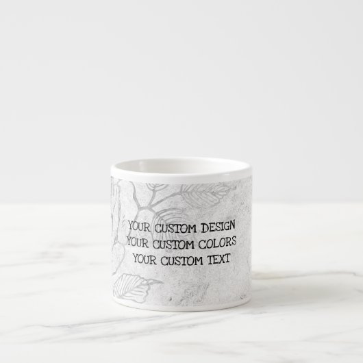 Creëer Uw eigen Aangepast Espresso Kop (Voorkant)