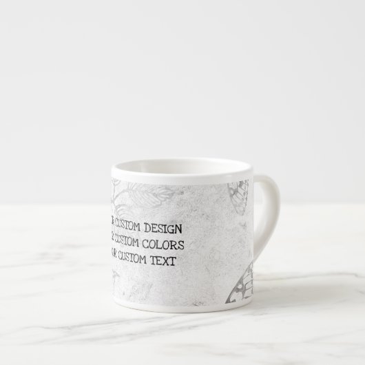 Creëer Uw eigen Aangepast Espresso Kop (Voorkant rechts)