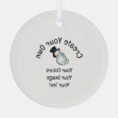 Creëer Uw eigen Aangepast Glas Ornament (Achterkant)