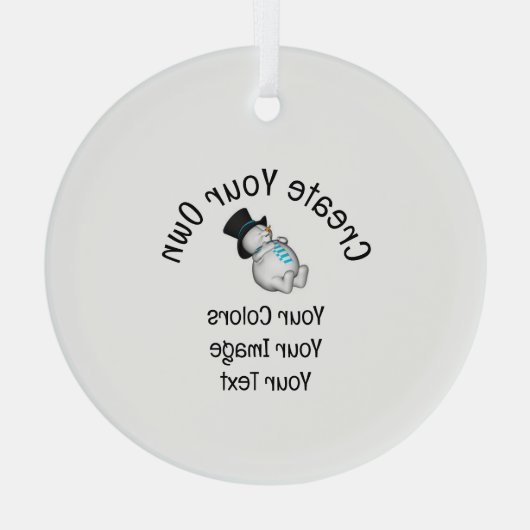 Creëer Uw eigen Aangepast Glas Ornament (Achterkant)