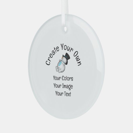 Creëer Uw eigen Aangepast Glas Ornament (Voorkant links)