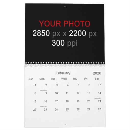 Creëer Uw eigen Aangepast Kalender (Feb 2026)