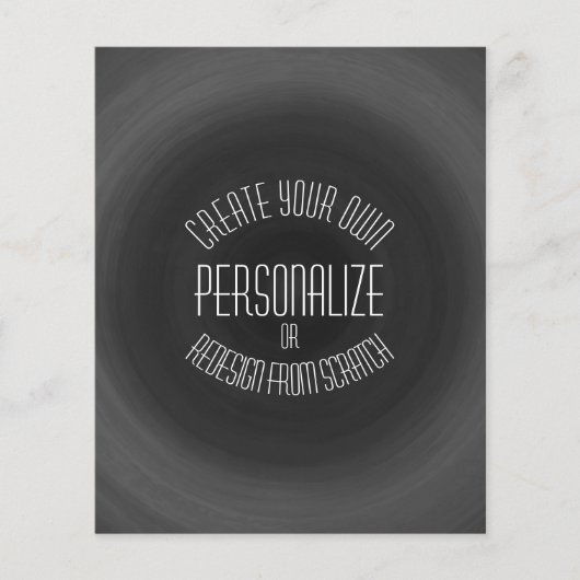 Creëer uw eigen — aangepast ontwerp flyer (Voorkant)