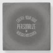 Creëer uw eigen — aangepast ontwerp stenen onderzetter (Voorkant)