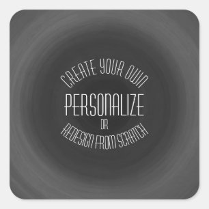 Creëer uw eigen — aangepast ontwerp vierkante sticker