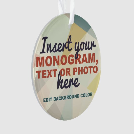 Creëer Uw eigen Aangepast Ornament (voorkant)