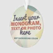 Creëer Uw eigen Aangepast Ornament (voorkant)