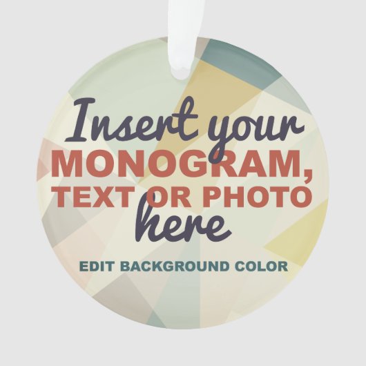 Creëer Uw eigen Aangepast Ornament (voorkant)