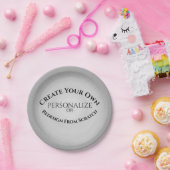 Creëer Uw eigen Aangepast Papieren Bordje (Feest)