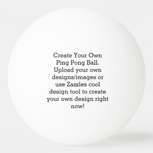 Creëer Uw eigen Aangepast Pingpongballen (Voorkant)